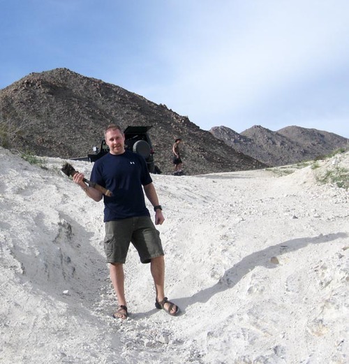 The spot where my drive-shaft broke